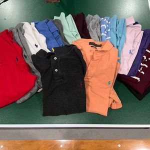 17 XL polo’s, assorted colors